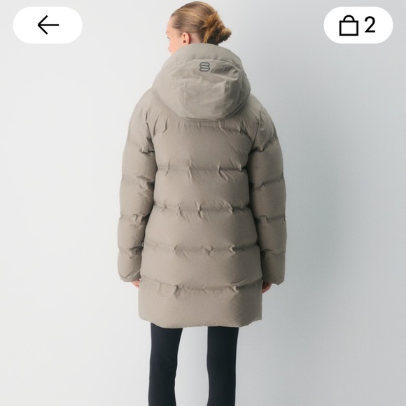 Super Puff Mid Length Rainstop Coat - Picture 2 of 4